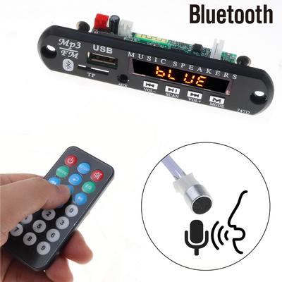 9 В 12 В Bluetooth Handsfree Mp3-плеер FM-радио беспроводной аудиоприемник TF USB 3,5 мм AUX комплект для модификации автомобильной аудиосистемы для динамиков