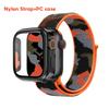 Нейлоновый ремешок с петлей + чехол для Apple Watch Ultra 49 мм, 40 мм, 45 мм, 41 мм, 38 мм, 42 мм, камуфляжный браслет Correa iWatch series 3, 5, 6 se, 7, 8, 45 мм