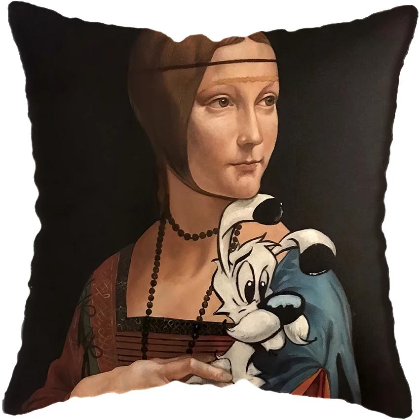 Классические европейские забавные фигурки, наволочки для подушек, наволочки для подушек, украшения для дома, забавные фигурки, пускающие мыльные пузыри, наволочки