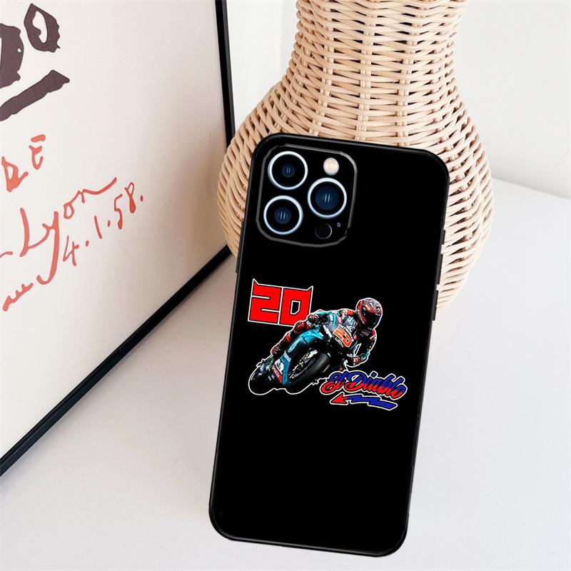 Чехол для телефона Moto Fabio Quartararo для iPhone 16 Pro Max 15 14 13 11 12 Pro Max mini XR 15 16 Plus 16e Задняя крышка