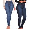High Waist Skinny Stretchy Jeans for Women Plus Size Denim Jeggings Trousers