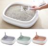 Cat Litter Box Excrement Training Sand Litter Box Pet Supplies Pet Toilet Bedpan Semi-closed Cat Dog Tray with Scoop Anti-Splash Dog Toilet