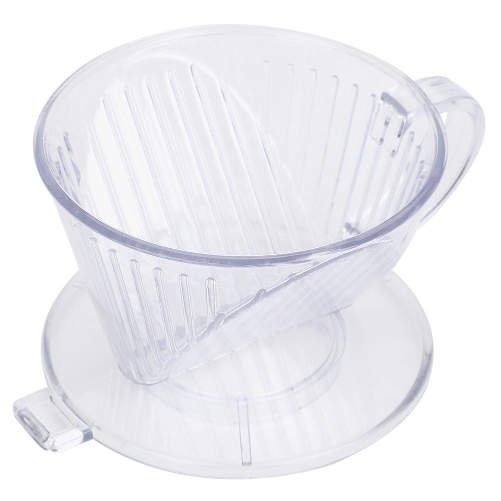 Конусообразная чашка-фильтр для кофеварки, многоразовая кружка для подачи кофе(Прозрачный S )