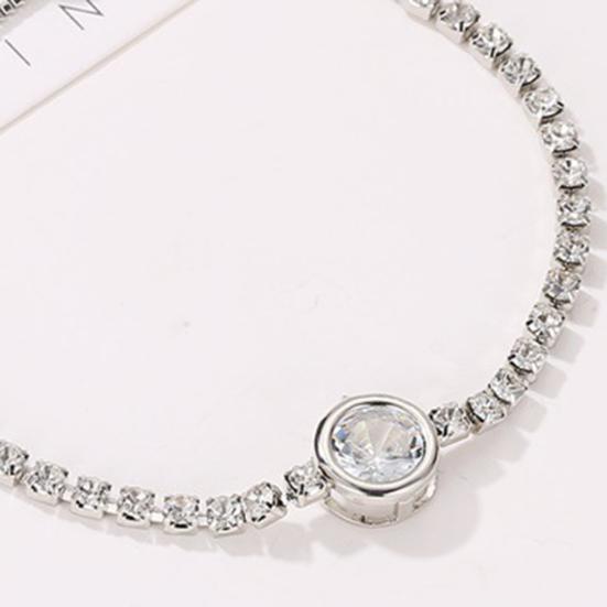 Женский браслет в форме сердца с кубическим цирконием, ювелирные изделия, блестящий браслет в корейском стиле для вечеринки