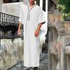 Мужской мусульманский исламский кафтан, арабская винтажная рубашка с длинным рукавом, Дубай, Саудовский халат, свободный Ближний Восток, Рамадан