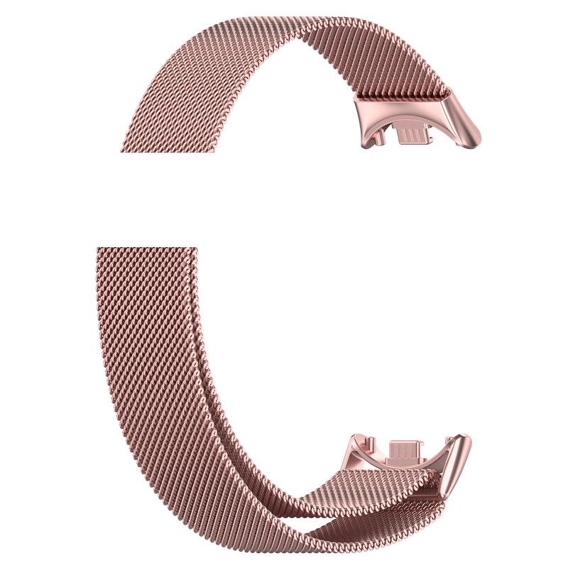 For Xiaomi Mi Band 8 NFC Milanese Loop Watchband Stainless Steel Belt Correa Miband8 Bracelet Mi Band 8 NFC Magnetic Replacement