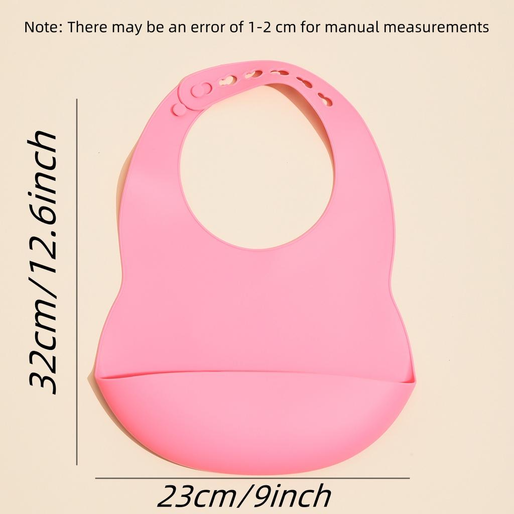 Children's silicone bib saliva pocket baby clothes silicone rice pocket eating baby bib waterproof bib saliva towel