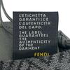 Безупречный Шарф FENDI Микро Узор Zucca серый шерсть мужской Б/у