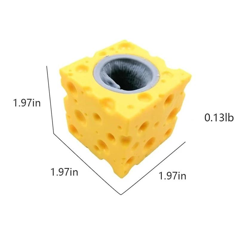 Всплывающая забавная мышь и сырный блок, антистрессовая игрушка, прятки, фигурки, снятие стресса, игрушки для детей и взрослых