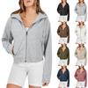 Womens Zip Up Hoodies Long Sleeve Fall Oversized Sweatshirts Jacket With Pockets  Fashion Clothes Hoodies For Women