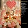 Romantic Surprise Proposal Scene: Creative Letter Lights & Indoor Decoration for Qixi Valentine's Day