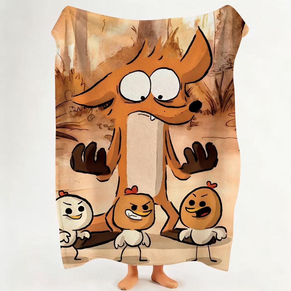 Movie T The B Big B Bad F Fox A And O Other T Tales Flannel Blanket Suitable for Sofa Living Room Bedroom