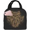 Mandala Boho Crescent Moon Sun Dreamcatcher Lunch Bag Waterproof Portable Tote Bag for Fashion Lunch Box with Zip Closure