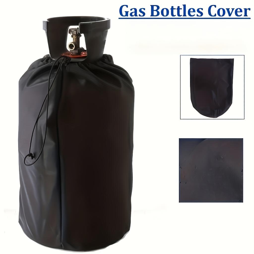 Propane Gas Bottle Protective Cap Black Style, Outdoor UV-Resistant Design, Home BBQ Accessory Practical Kitchen Equipment