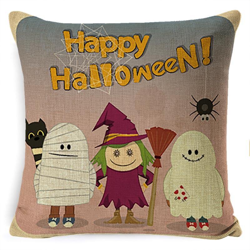 Наволочка Праздничная Вечеринка Хэллоуин Ужас Летучая Мышь Офисная Наволочка Подушка для Поддержки Поясницы в Автомобиле Поясничная Подушка