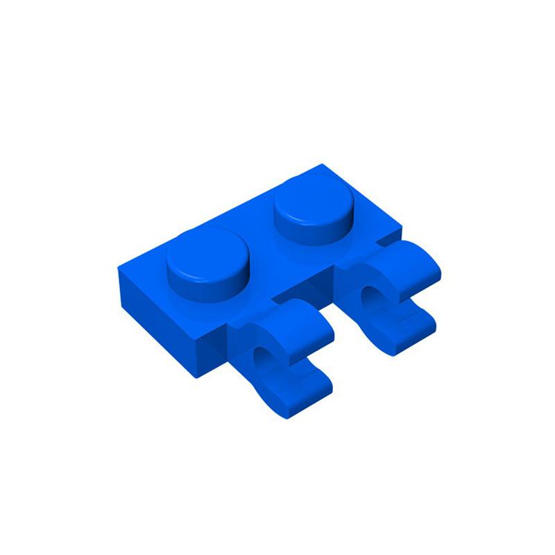 non-toxic 10PCS Parts 60470 Plate Special 1 x 2 with Clips Horizontal Compatible Bricks DIY Building Block Particle Kid Brain Toy Gif