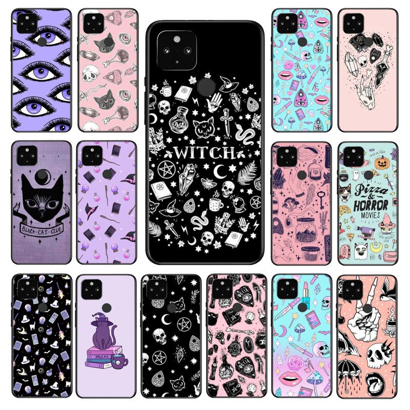 Чехол для телефона Girly Pastel Witch Goth для Google Pixel 7 Pro 7 6A 6 Pro 5A 4A 3A Pixel 4 XL Pixel 5 6 4 3 XL 3A XL 2 XL Funda Coque