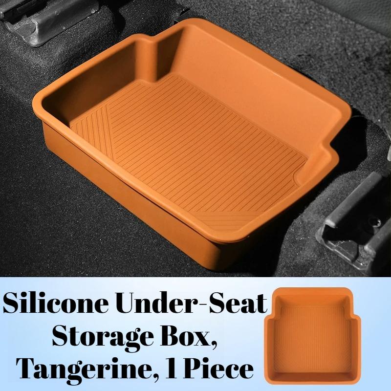 Odorless Silicone Under-Seat Storage Box for Volvo EX30 2023-2026, Driver & Passenger Side Organizer Modification Accessories