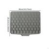 Dish Drying Mat Silicone Pad for Kitchen Use with Drainage