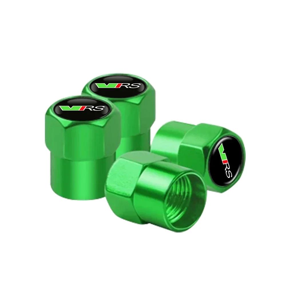 BYCP2 4pcs Car Tire Wheel Stem Air Valve Caps Covers For Skoda VRS Octavia A7 Fabia Rapid Yeti Kodiaq Superb Accessories