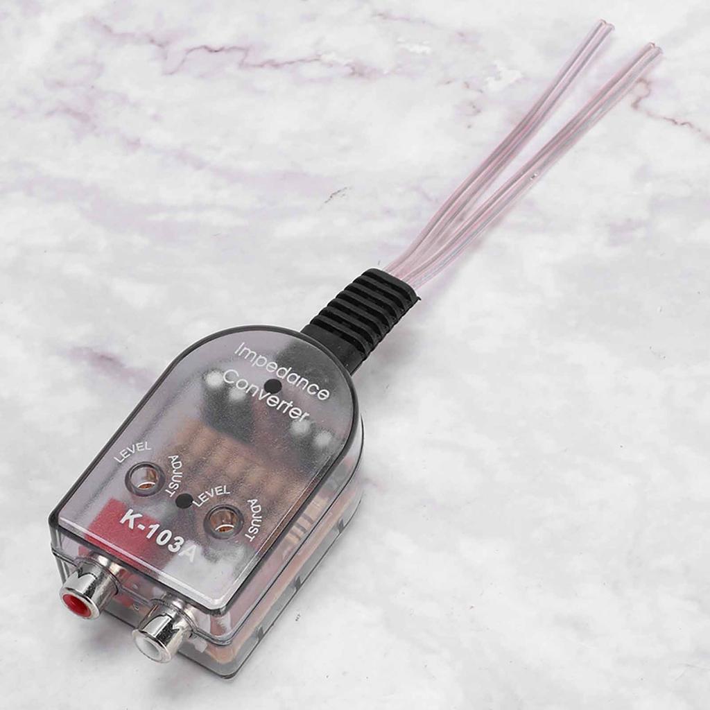 Автомобильный стереодинамик с регулируемым высоким и низким уровнем RCA-линии, преобразователь импеданса аудиосигнала