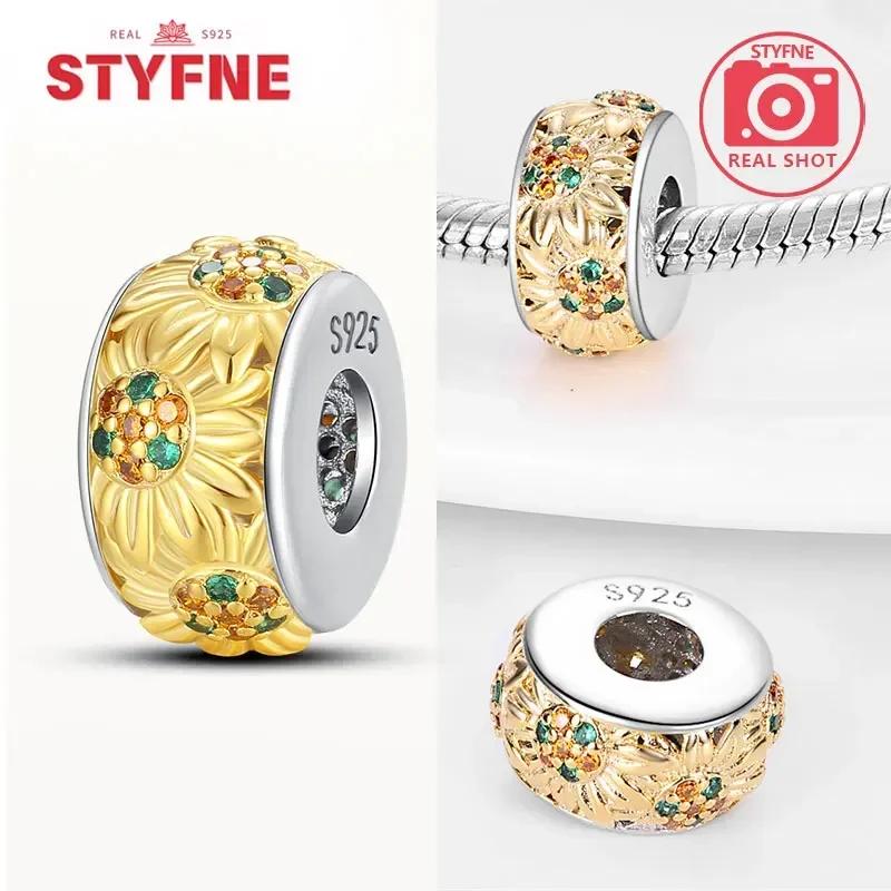 Медьоригинал Звездное небо Подсолнух Зеленое пшеничное поле Масляная живопись Подвески Бусины Для женщин DIY Изящные украшения Подарок