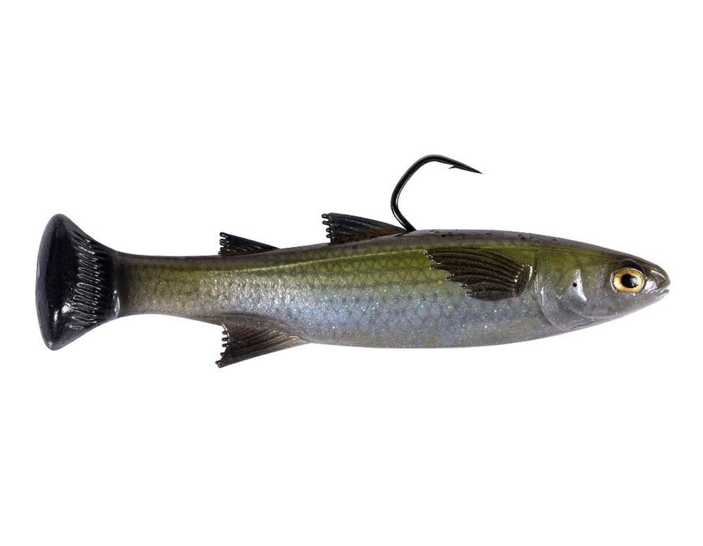 Zman Мягкая приманка Mulletron LT Swimbait 4,5 дюйма Mossback (6377)