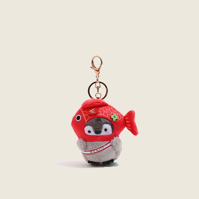 1pc Trendy Plush Duck Penguin Figurine for Women with Cute Charm, Decorative Accessory for Keys, Bags & Backpacks Gift Bag Charm