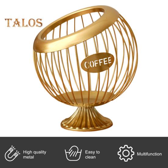 Держатель для чашки K для прилавка. Металлическая корзина для хранения капсул для кофе. Большой вместительный органайзер для чашек K для Keurig Nespresso Vertuo. Органайзер для кофейной станции. Чайный пакетик.