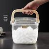 Large Transparent Outdoor Camping Ice Bucket with Tray