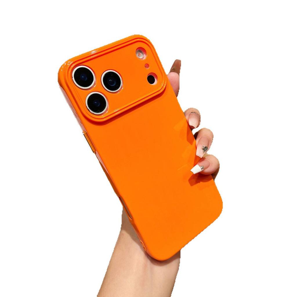 Solid Color Light Pillar Mobile Phone Case for Apple 17PROMAX Mobile Phone Case Soft Case Internet Celebrity Couple Trendy Brand 17 Case