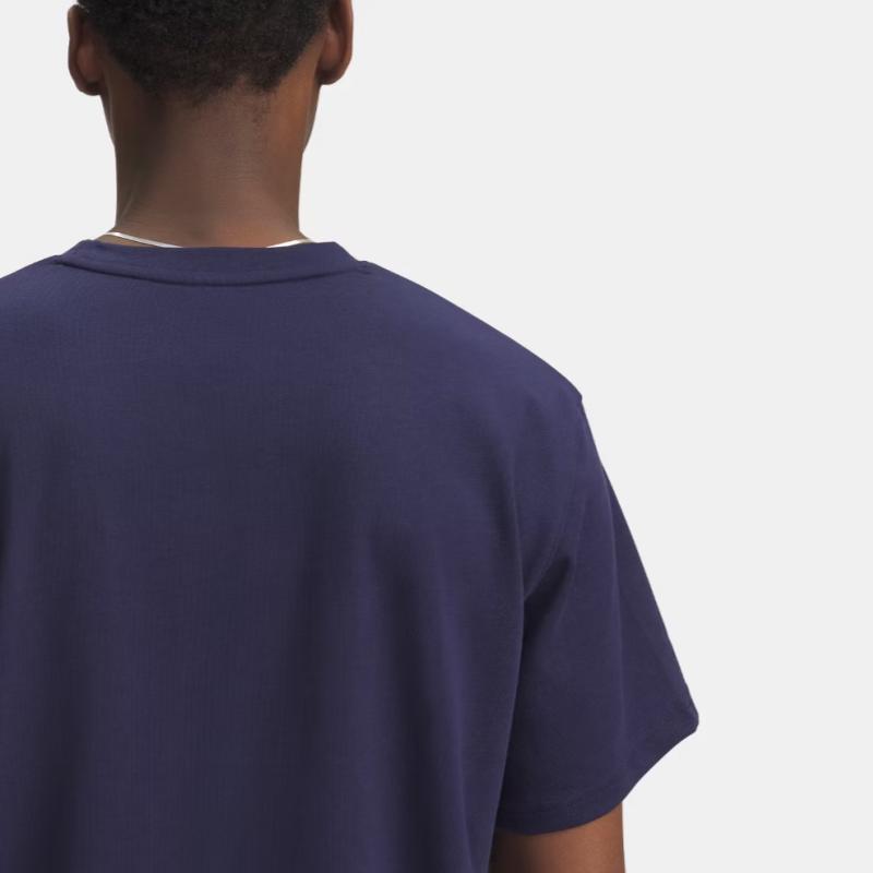 Under Armour Вышитая однотонная модная футболка с коротким рукавом мужские топы 1373997-411