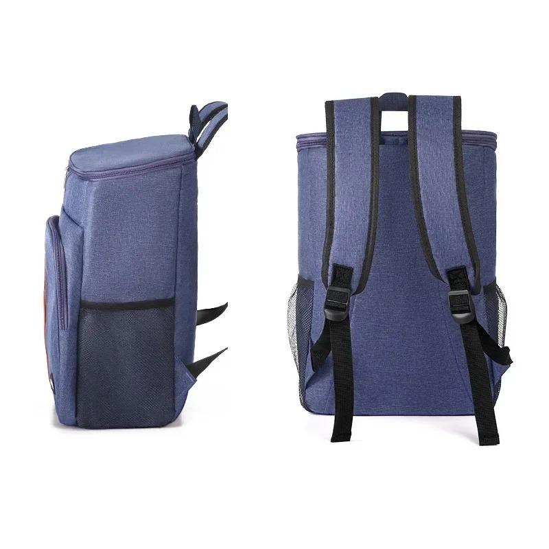 Large Capacity Double Shoulder Insulated Bag Durable Oxford Cloth Picnic Camping Sports Backpack for Outdoor Cold Ice Retention