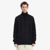 [sharp] Chunky Cable Knit Roll Neck Knit   Black Afpm2438575 102