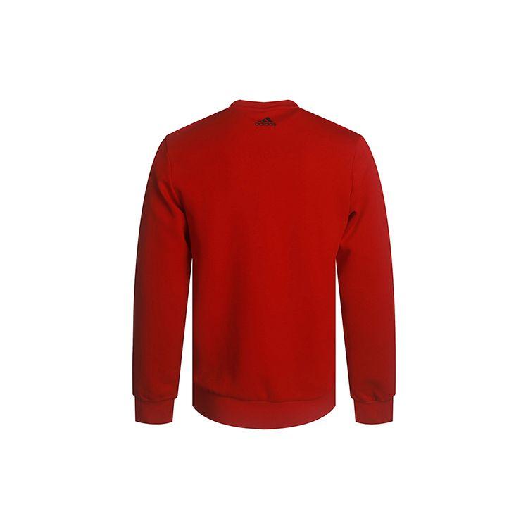 Adidas Повседневный комфортный вязаный пуловер с логотипом алфавита, мужские топы, красный GH4415