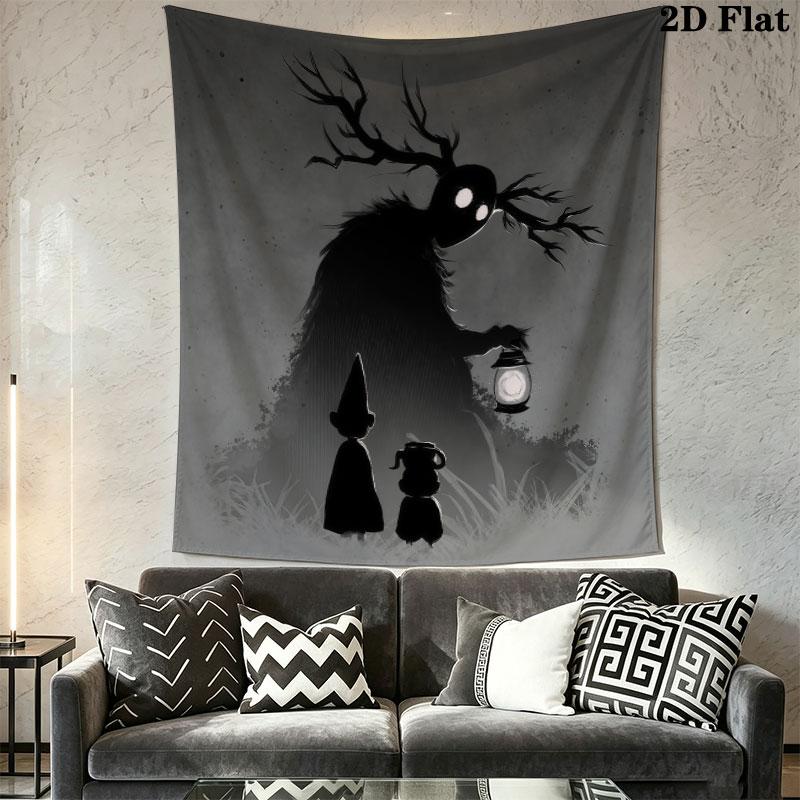 Year Walk Wall Hanging Printed Fabric Blanket Decorative Tapestries for Bedroom Living Room Home Decor