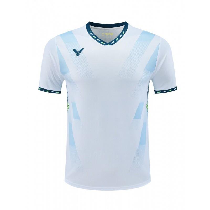 Badminton Short Sleeve T-Shirt Breathable Unisex Sports Training Competition Quick Dry Top