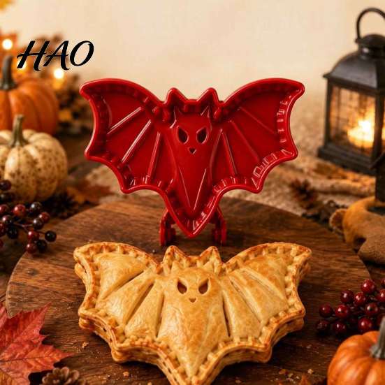 Family Craft Night Baking Tools Halloween Mini Hand Pie Mold, 3 Step Pastry Sealer Tool for Reusable Plastic Molds Kids, Maker Fall Baking,