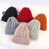 Autumn and Winter Mohair Adult Plus Velvet Knitted Woolen Hat for Women Korean Style Ear Protection Hat Warm Thickened Knitted Hat