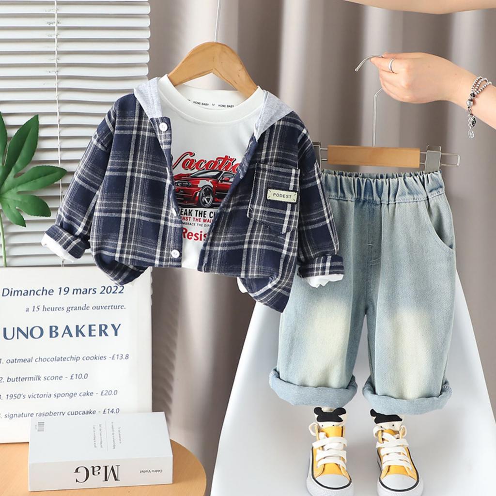 Детский повседневный комплект с длинным рукавом, удобные наряды для повседневной носки