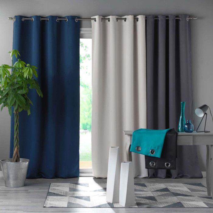 Rideau occultant "occult" 135x280cm bleu navy