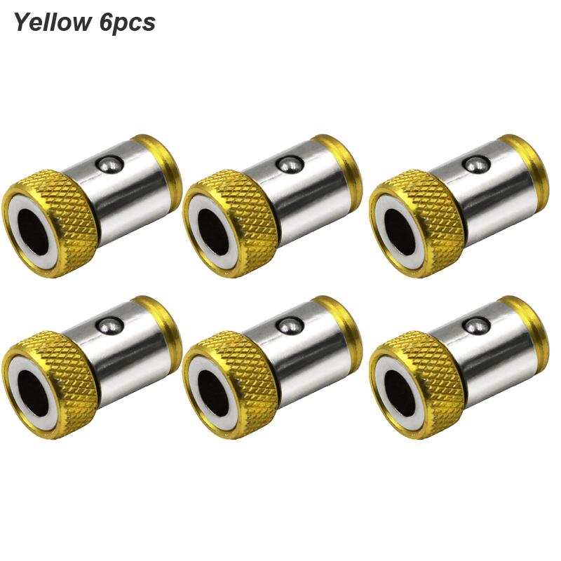 Magnetic Ring Cross Phillips Screwdriver Bit Holder 6.35mm 1/4 Universal Alloy Anti-corrosion Strong Magnetizer Power Hand Tool