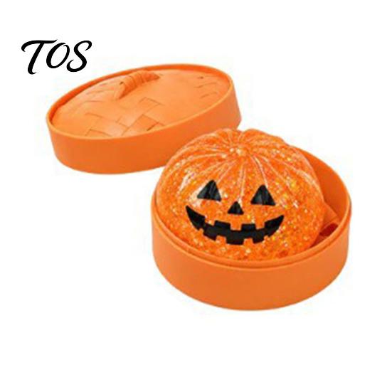 Stretchable Squeeze Toy Halloween Dumpling Stress Relief Toy, Cartoon Steamed Bun with Steamer, Sensory Ball Fidget Party Favors Anxiety Gadget
