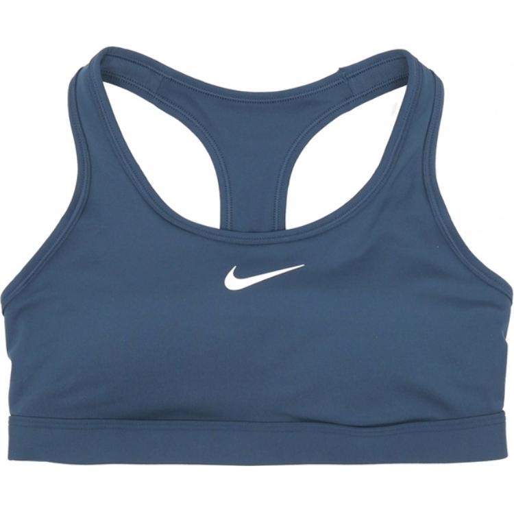 Nike Логотип Укороченный Пуловер Бюстгальтер Женский Бюстгальтер Темно-синий DX6822-478