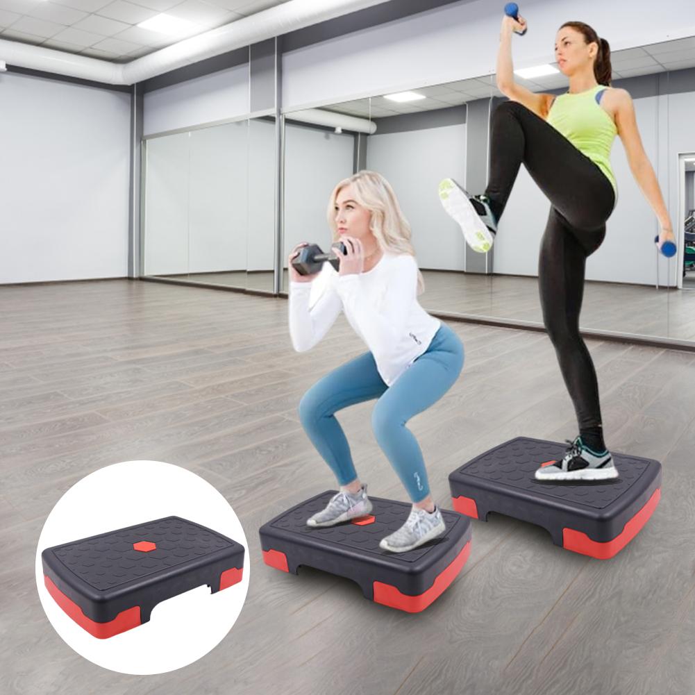 Регулируемый аэробный степпер - Нескользящая фитнес-педаль для домашних и тренажерных залов для степ-тренировок