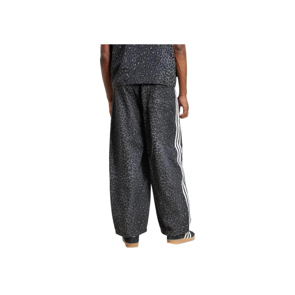 Adidas Originals Parachute SS25 Leo Tracksuit Bottoms Retro Leopard Print Loose Sports Pants Men Bottoms JV7564