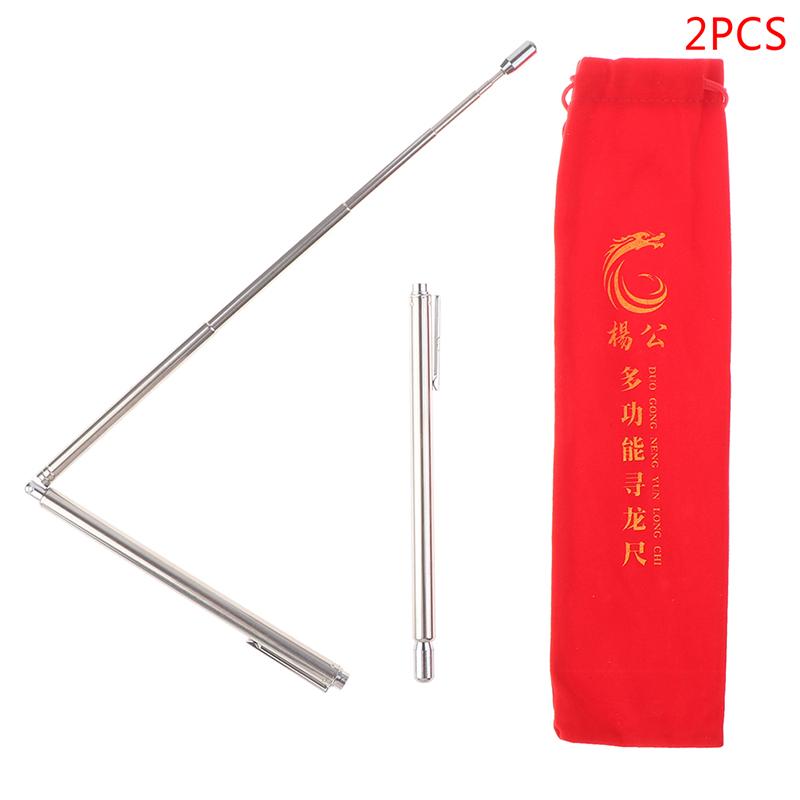 2Pcs Dowsing Rods Durable Brass Tools Water Detector Measuring Instruments Easy To Carry And Stretch 55Cm Long