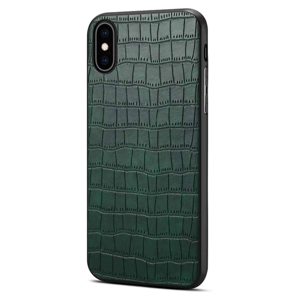 Чехол для мобильного телефона iPhone X/XS из ПУ кожи с текстурой крокодила + ПК + ТПУ задняя крышка