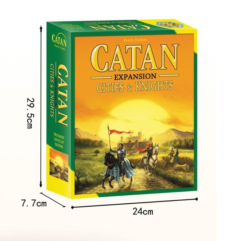 Дополнение к настольной игре Catan Набор для 5-6 игроков для семейного веселья и досуга Медная бумага и пластиковый материал