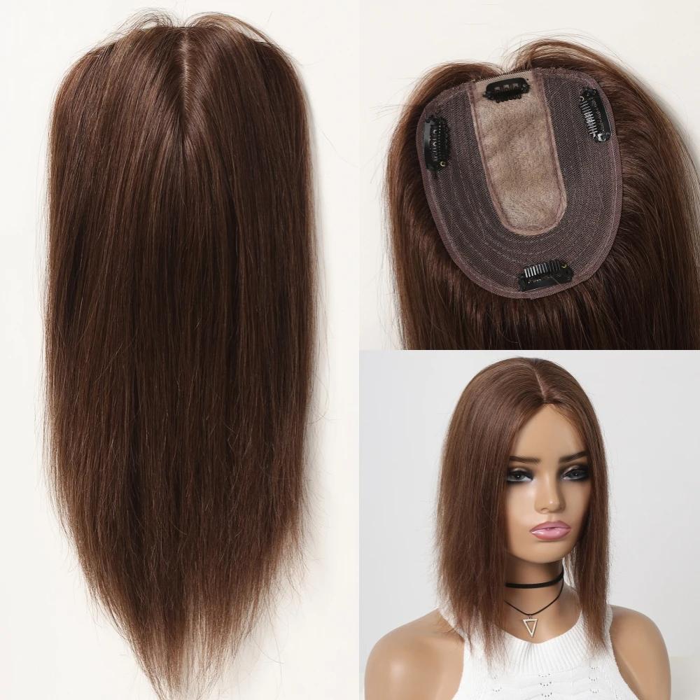 HAIRCUBE 100% Remy человеческие волосы накладные пряди для женщин тонкие волосы шелковая основа клипсы на накладные пряди